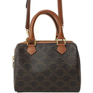 Celine Triomphe Canvas Boston Bag